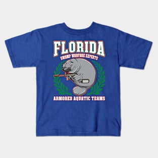 Florida paintball manatee lover Kids T-Shirt